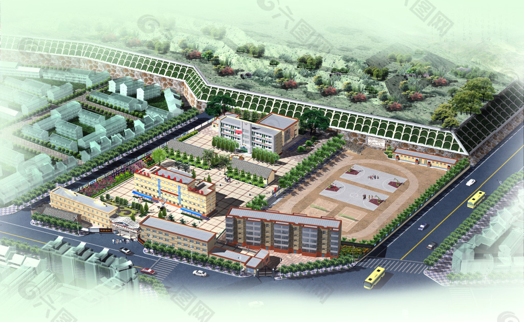 龙山镇中学2011-13标准化建设