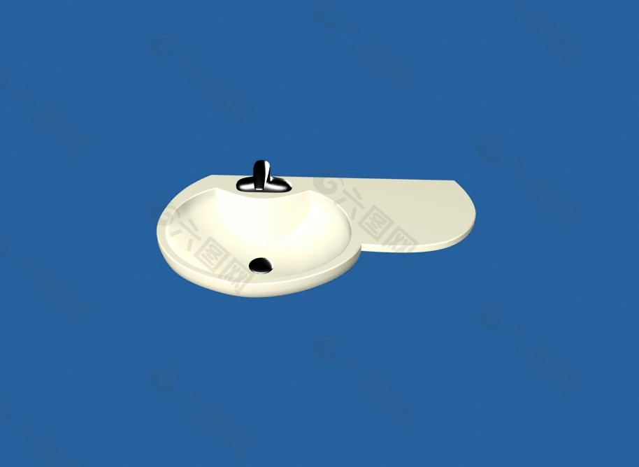 3DMAX文件簡(jiǎn)約氣質(zhì)洗手臺(tái)