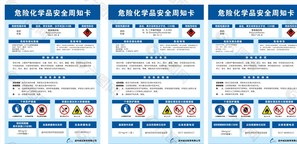 安全周知卡图片