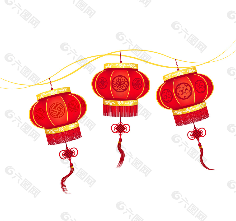 中國燈籠矢量素材圖片