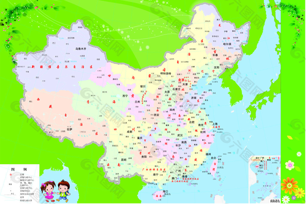 中国地图素材免费下载(图片编号:5327057)