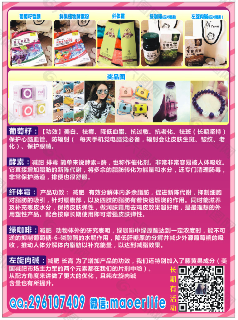 葡萄籽宣傳單圖片