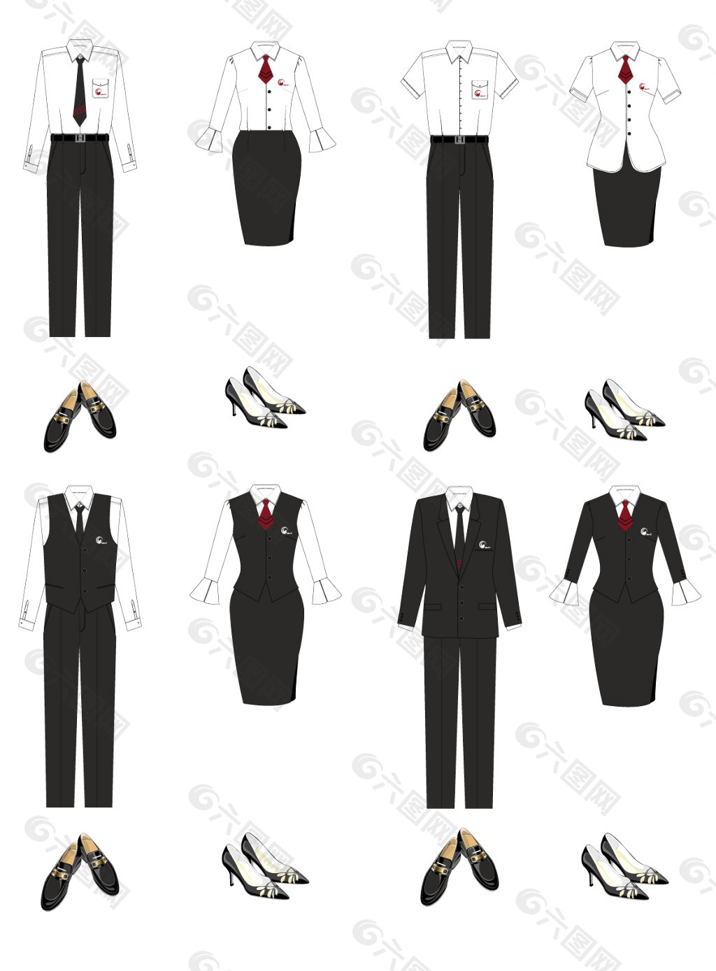 服装设计制服设计vi模板产品工业素材免费下载(图片:)