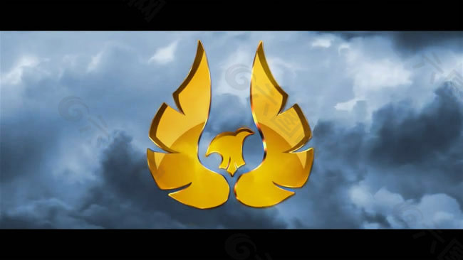 風(fēng)吹散風(fēng)化標(biāo)志AE片頭模板