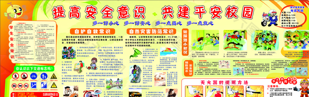 中小學(xué)生安全意識(shí)圖片