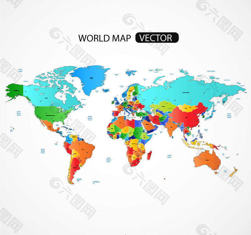 世界分区地图图片