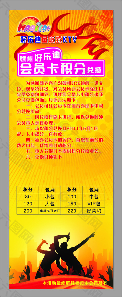 會員積分展架
