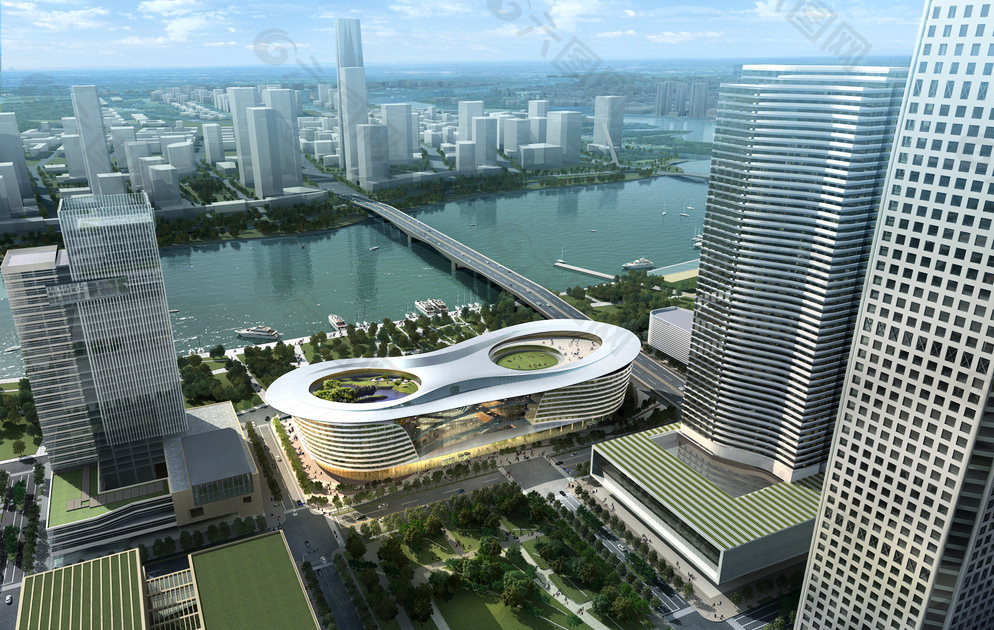 商業(yè)大樓建筑景觀(guān)圖片