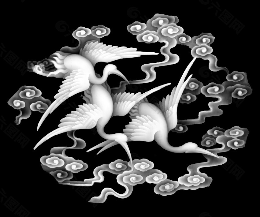 精美的門(mén)板雕花素材