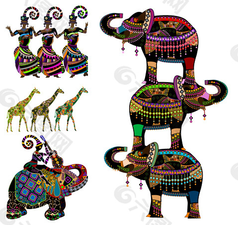 少數民族精美裝飾畫