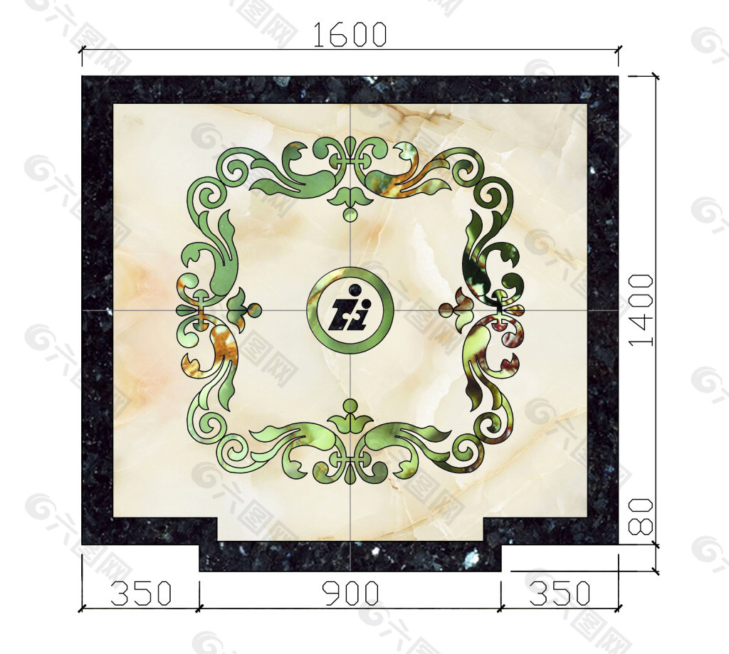 別墅地面拼花cad創(chuàng)意設(shè)計(jì)室內(nèi)設(shè)計(jì)