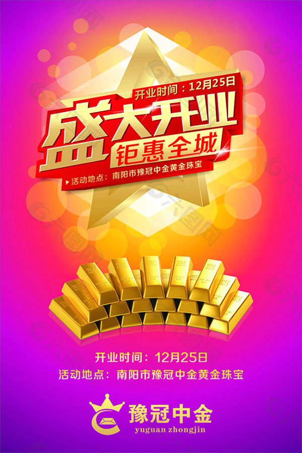 盛大開(kāi)業(yè)鉅惠全城海報(bào)設(shè)計(jì)psd素材下載