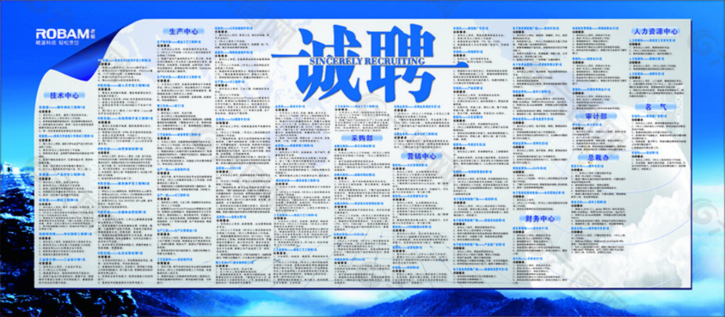 誠(chéng)聘展板
