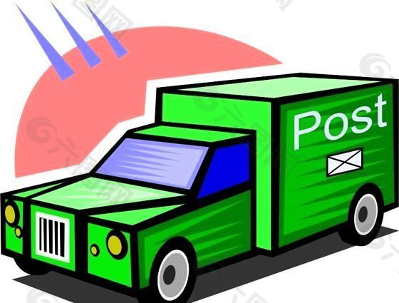 汽車 郵遞車 矢量 EPS格式_0001