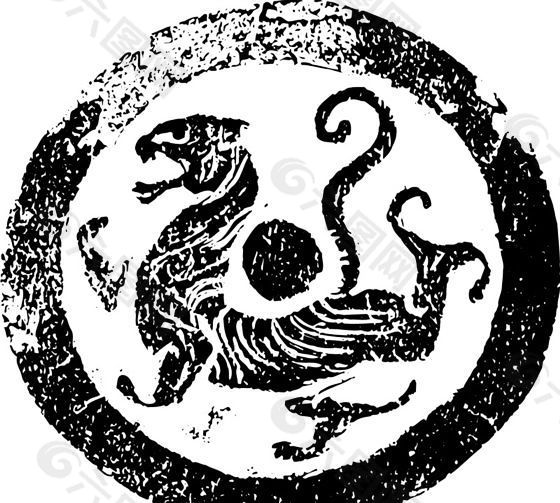 秦漢時代 版畫 裝飾畫 矢量 eps格式_0115