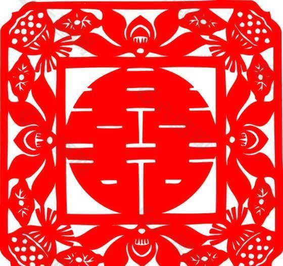 0032_雙喜字 囍 吉祥圖案 剪紙 矢量AI
