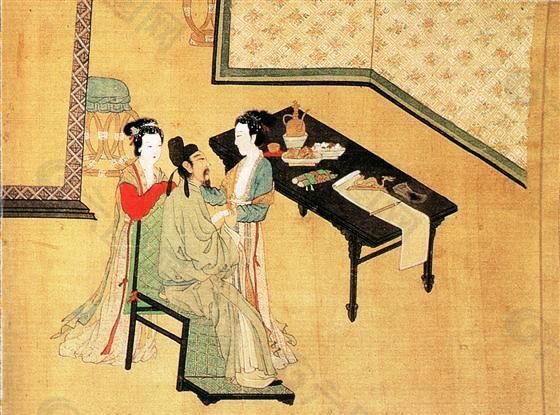 臨韓熙載夜宴圖D 人物畫(huà) 中國(guó)古畫(huà)_0325