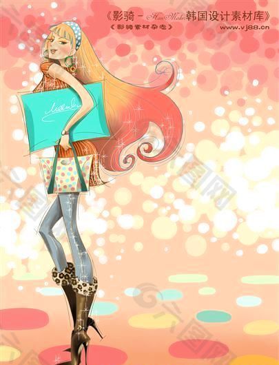 時(shí)尚女孩 時(shí)尚人物 分層 PSD_0128