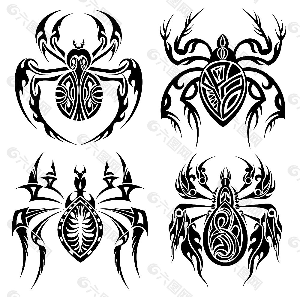 蜘蛛纹身图案