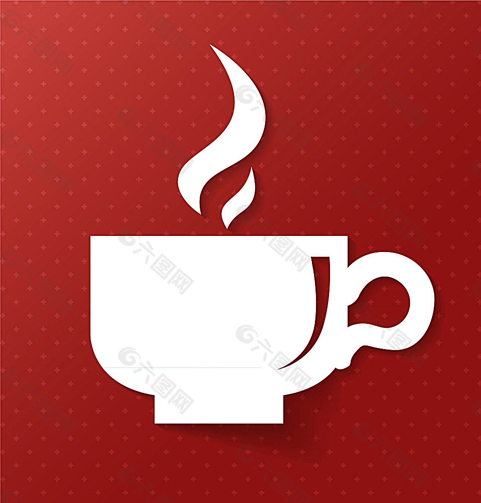 白色咖啡杯