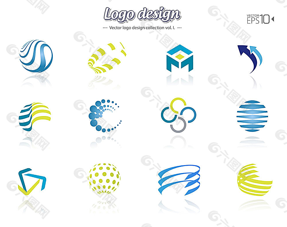 创意抽象logo设计网页ui素材免费下载(图片编号:)-六