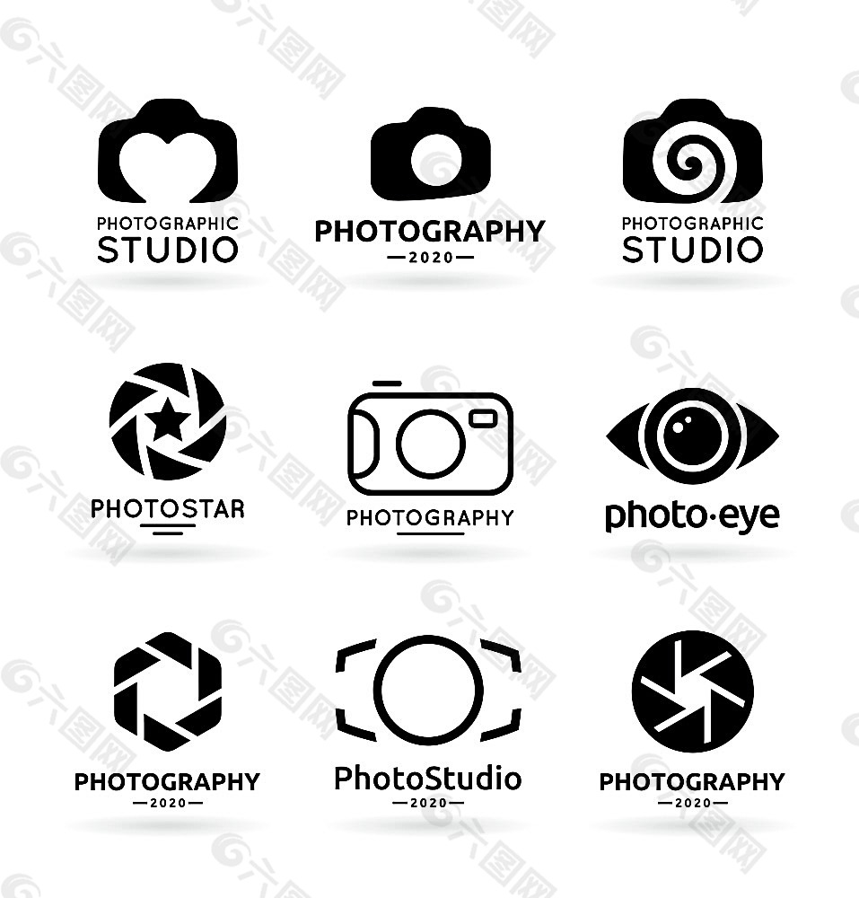 摄影主题logo设计网页ui素材免费下载(图片编号:)-六