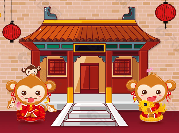 無線端2016猴年首頁海報(bào)