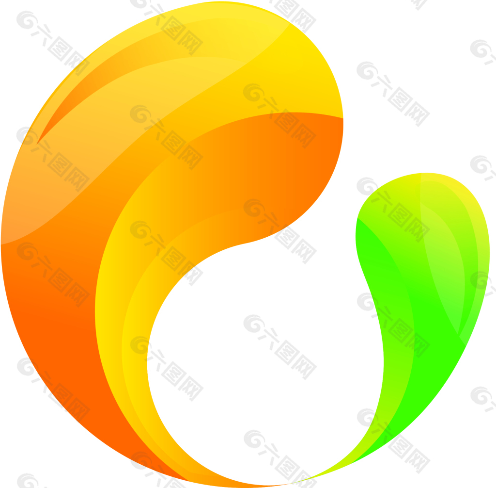 3d企业logo设计 抽象圆形logo网页ui素材免费下载(:)