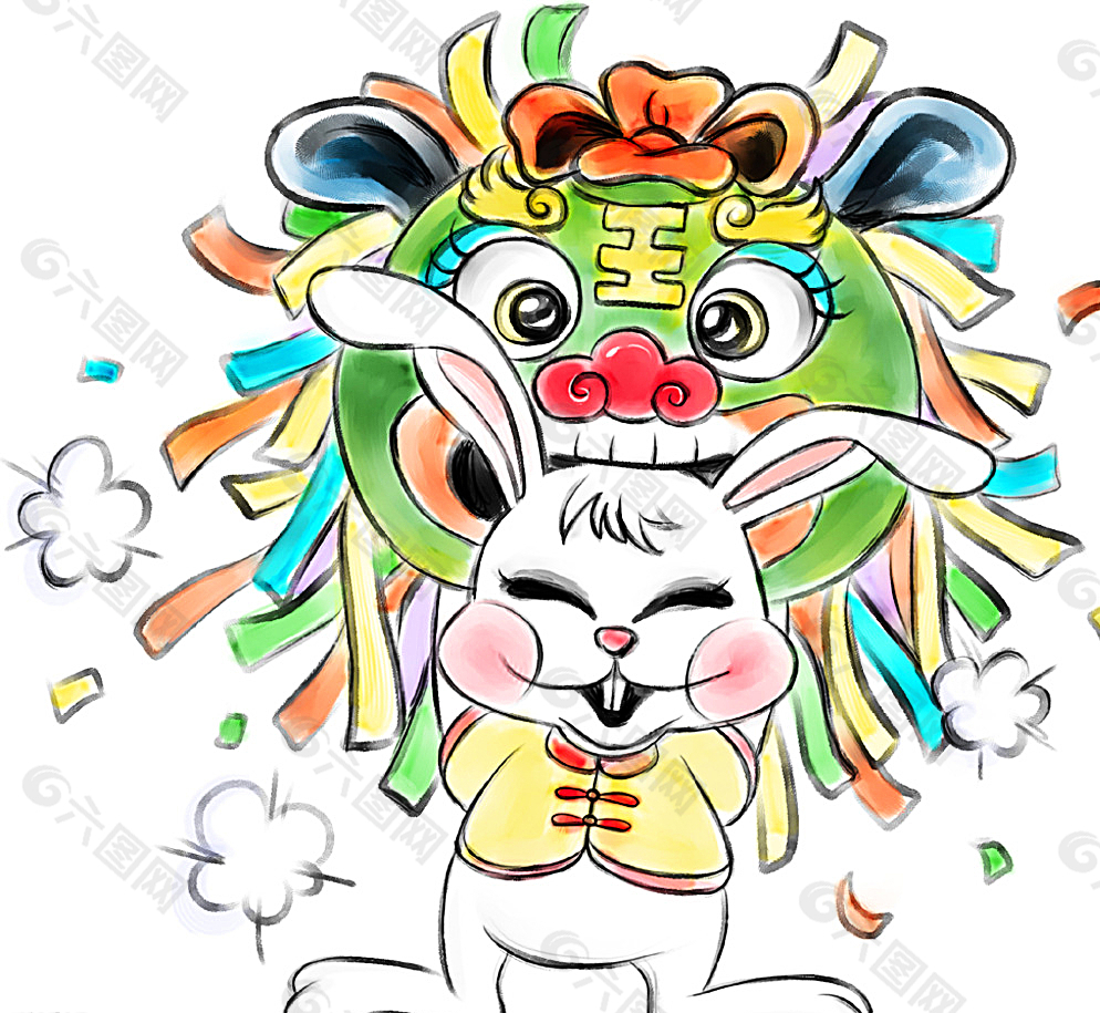 生肖矢量 恭賀慶典 慶典裝飾圖片