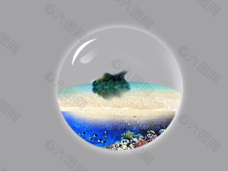 創意氣泡中的靚麗風景