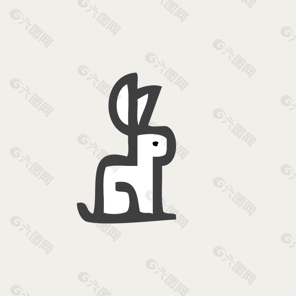 09 mb.兔子logo 是由平面广告 设计师纠缠着的空气上传.