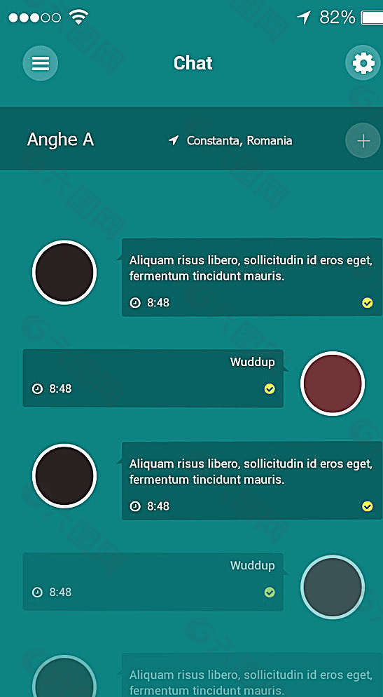 手機APPUI分層PSD素材圖片