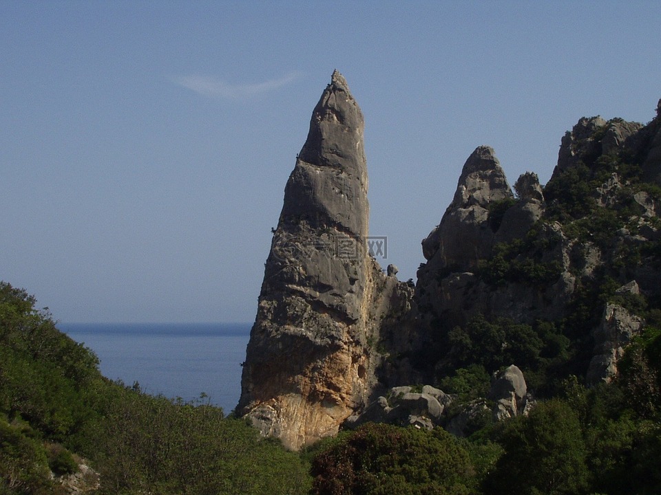 卡拉goloritze,撒丁岛,爬