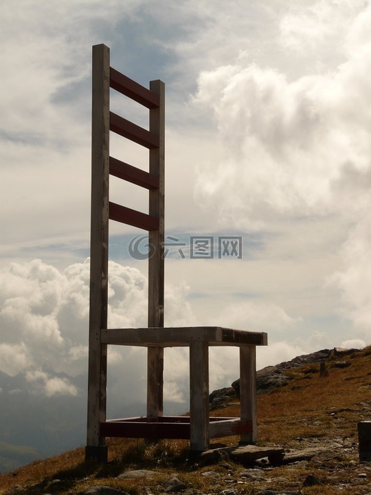 椅子,座位,休息