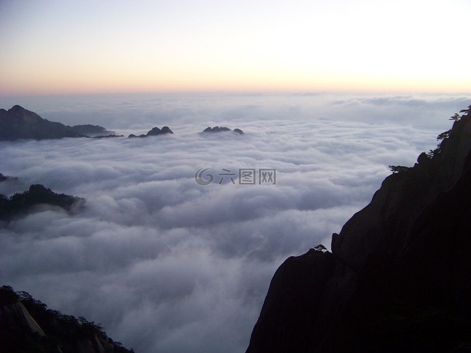 黃山,云海,日出