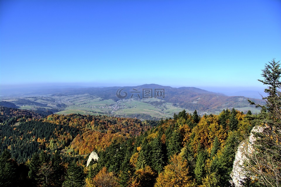 山,pieniny,景观