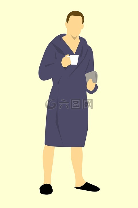 男子,袍,浴袍