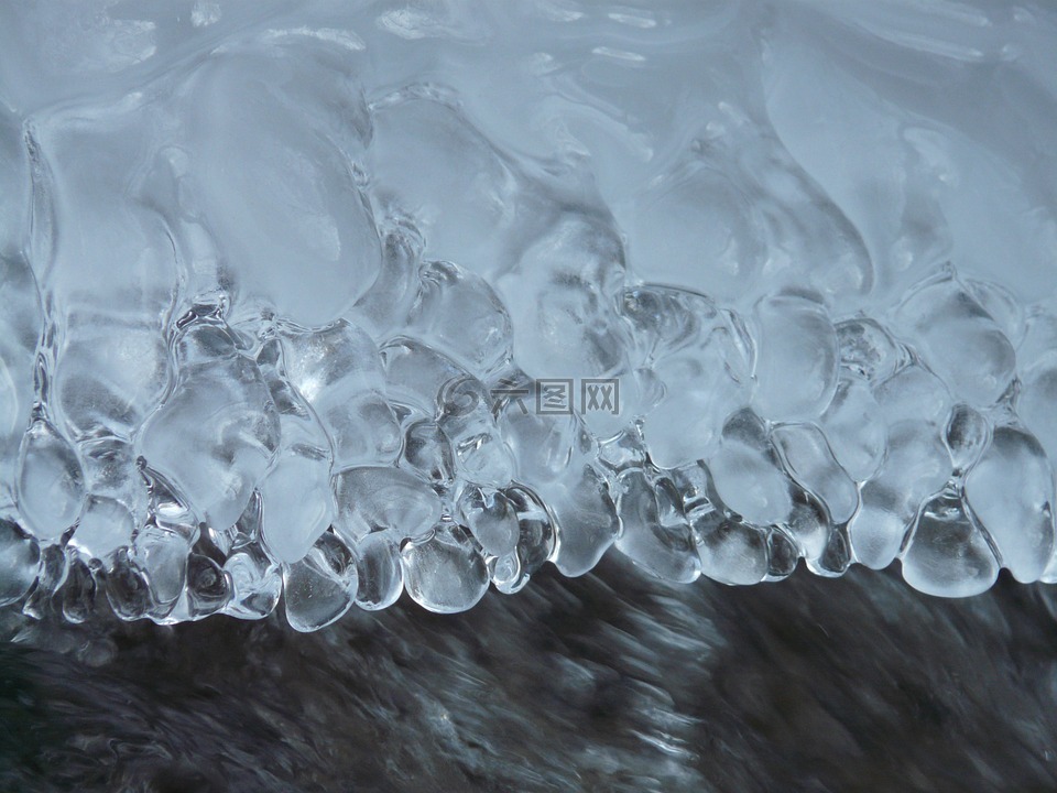 冰珍珠,eiskristalle,冰