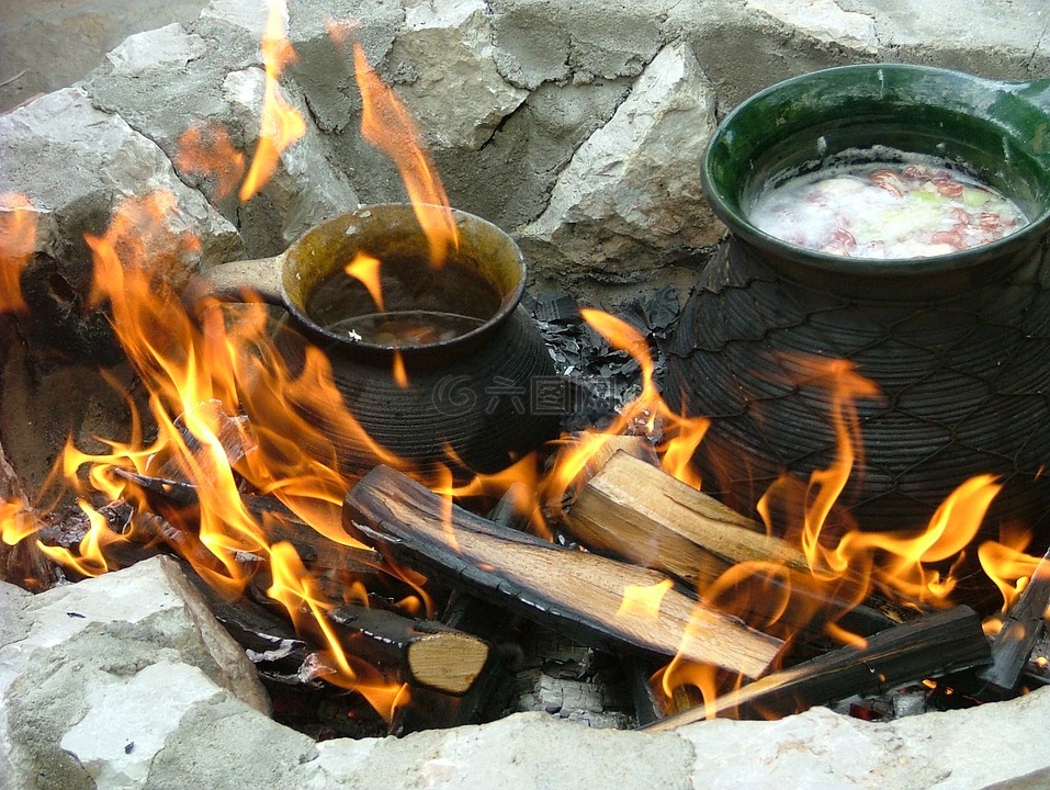 消防,烹饪,火焰