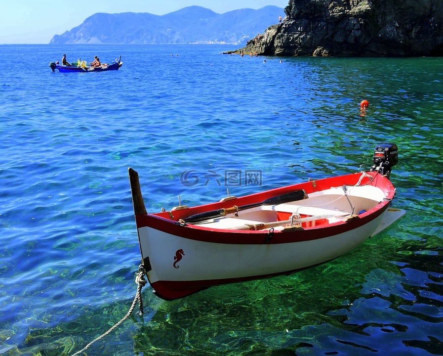 小船,水,海