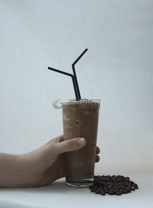 巧克力,咖啡,frappe