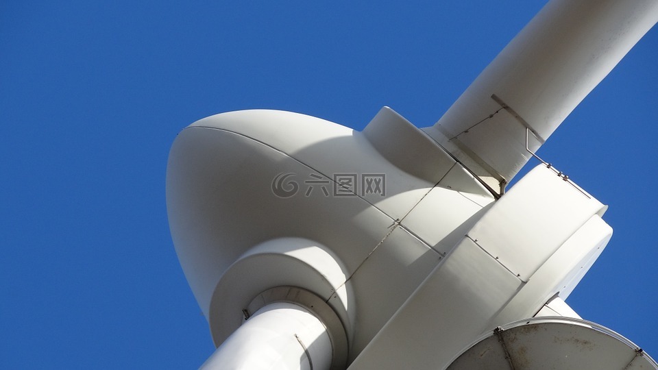 風(fēng)車,天空,藍(lán)色