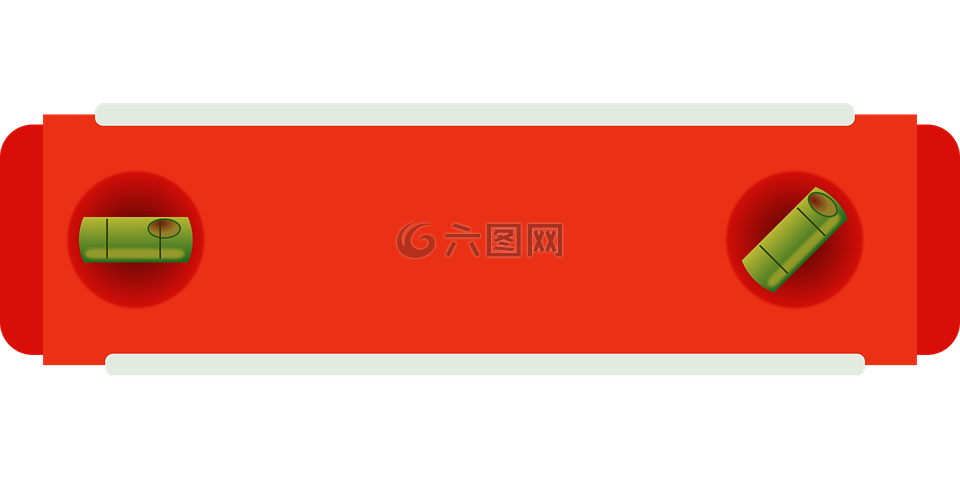 水平,紅色,工具