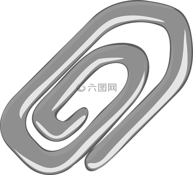 回形針,灰色,剪輯
