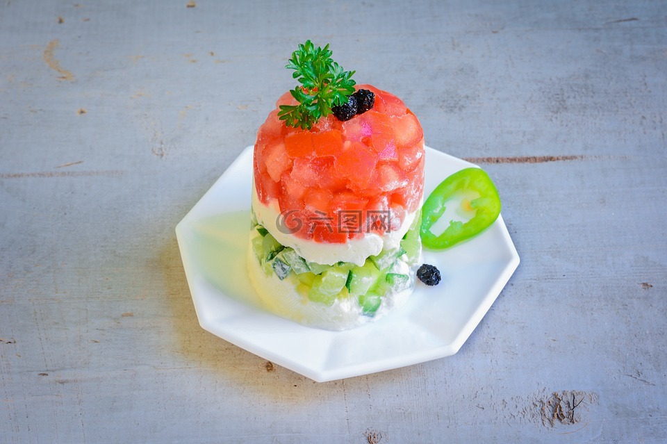 開胃菜,顏色,美食