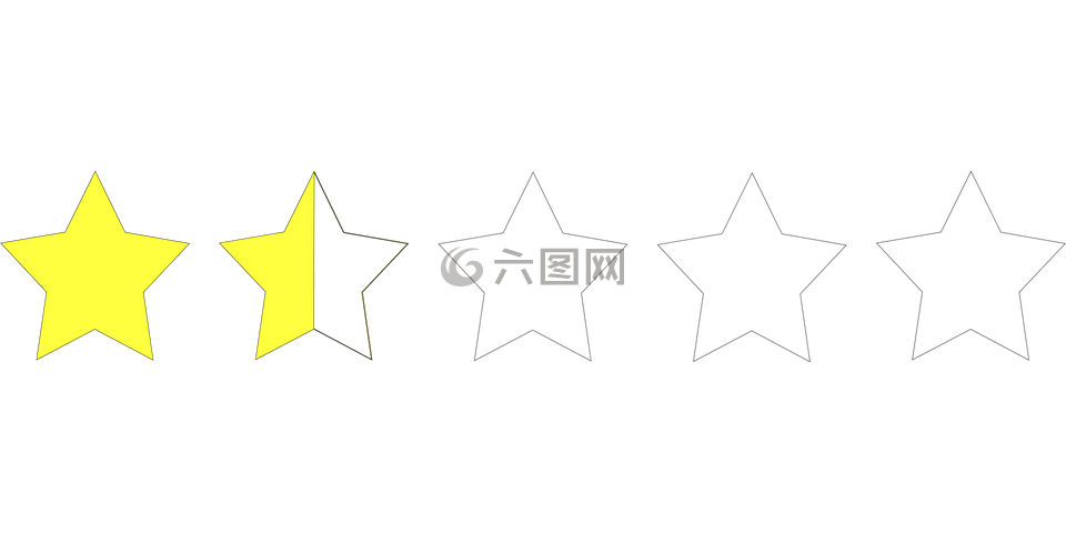評級,星星,圖表