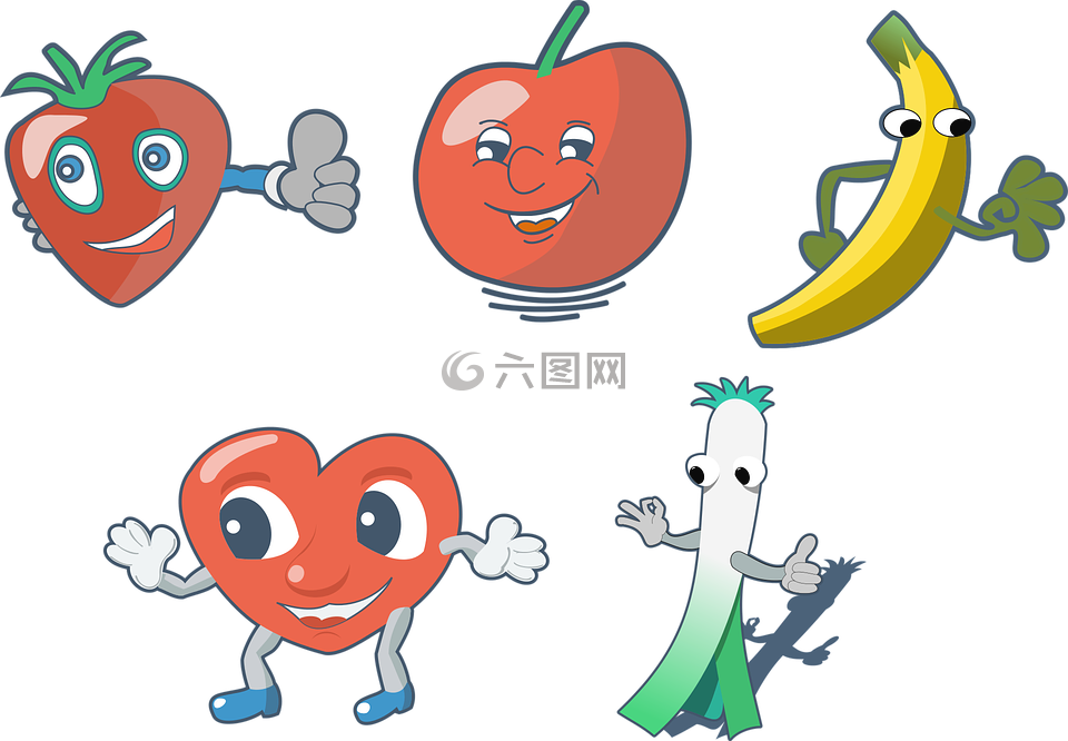漫畫,水果,樂趣