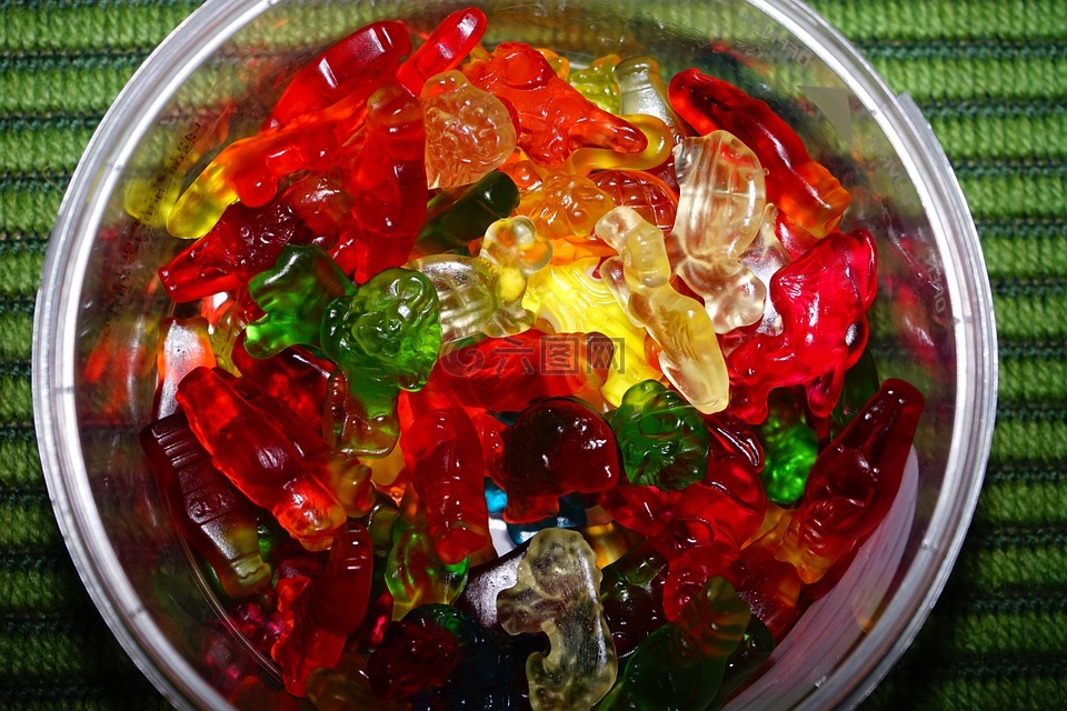 gummib?rchen,酪,果凍組合