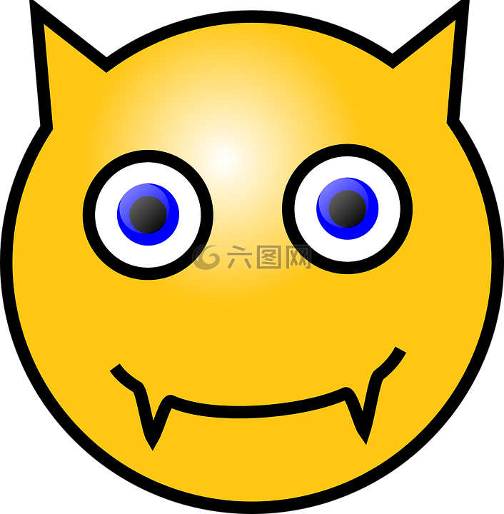 笑臉,魔鬼,黃色