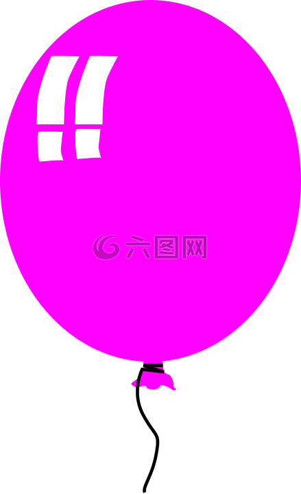 气球,紫色,生日